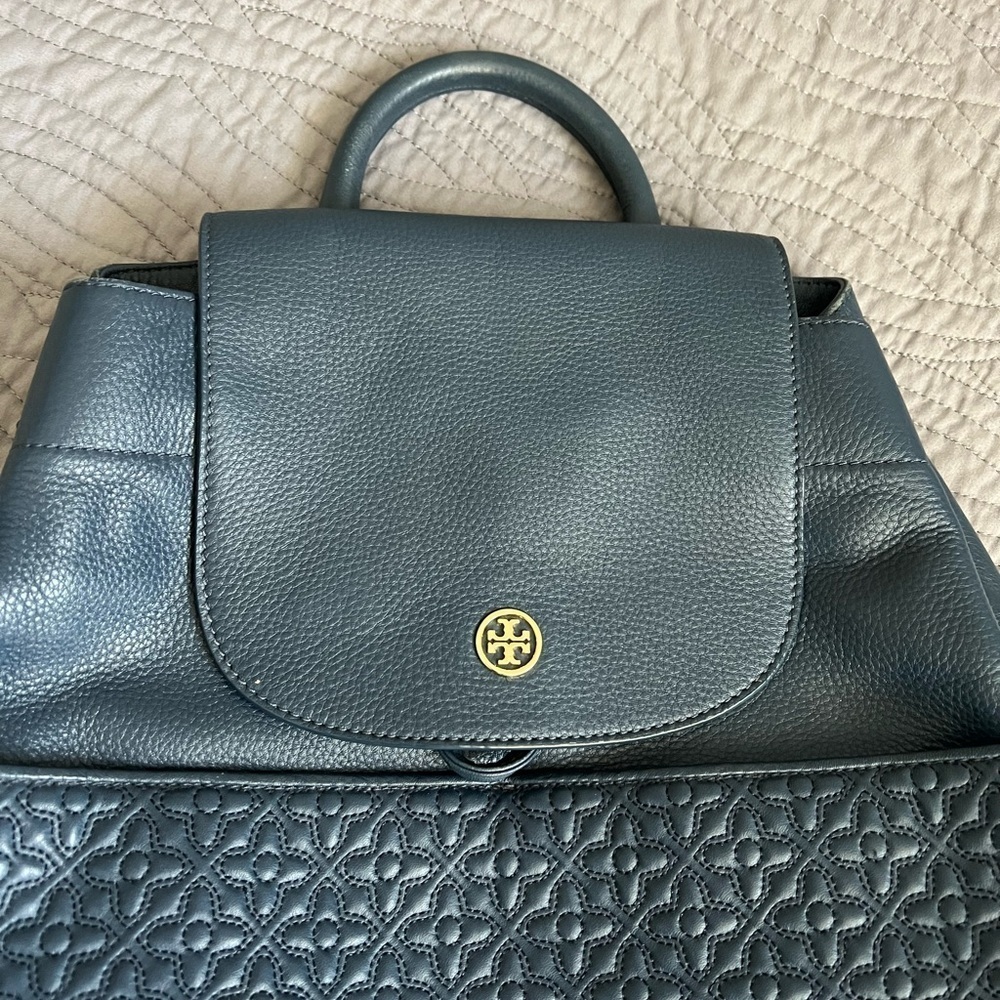 Tory Burch Navy Blue Backpack - Picture 6 of 15